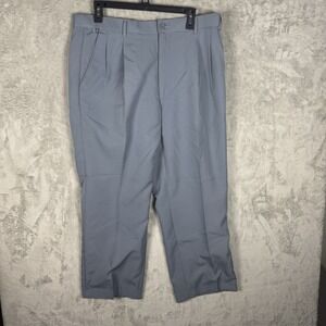 Habands Men's Fit-Forever Pants 36S‎ Gray Flannel Lined Pleated